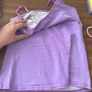 Purple justice tank top(size 10)